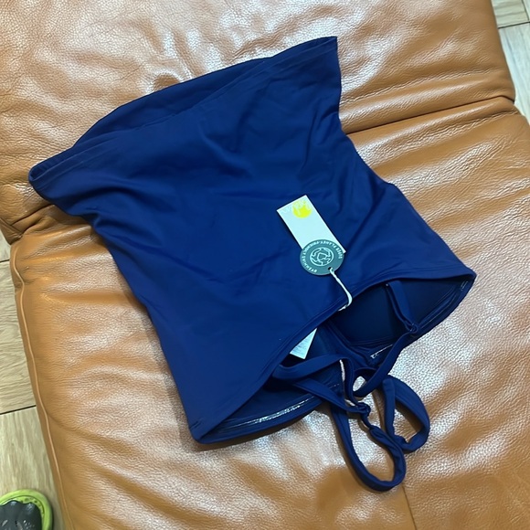 NWT Boden swim 🏊‍♀️ Blue Tankini Top . V neck . Corsica . Sz.12. C23 - Picture 10 of 10
